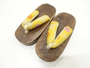未使用品　焼桐子供用下駄(16.5センチ)